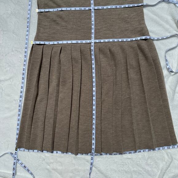 Lauren Manoogian Pleat Shift Dress Aspen Sz 2 Medium NWT Alpaca Wool $625 Taupe - Picture 12 of 16